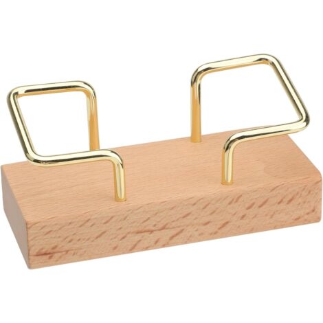 FINGERINSPIRE 2Pcs Porte Cartes De Visite En Bois Pour | FindTheDeal