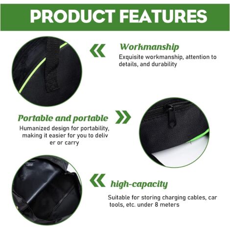 Un Câble De Recharge Type 2 Et Son Sac De Transport Pour Voiture électrique