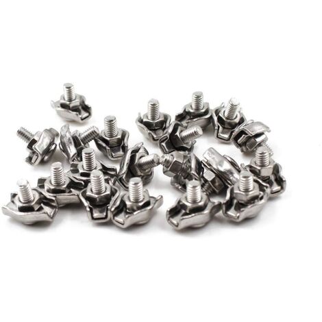 20 Pièces Serre-Câble En Acier Inoxydable,Serre-Câble M5, Attaches Pour