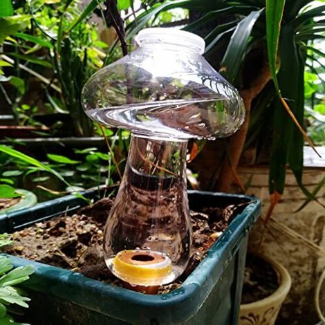 Arrosage Automatique Plantes Fraise – Lot 2 Cônes Goutte-à-Goutte Terre Cuite/Plastique – Vacances & Intérieur/Extérieur