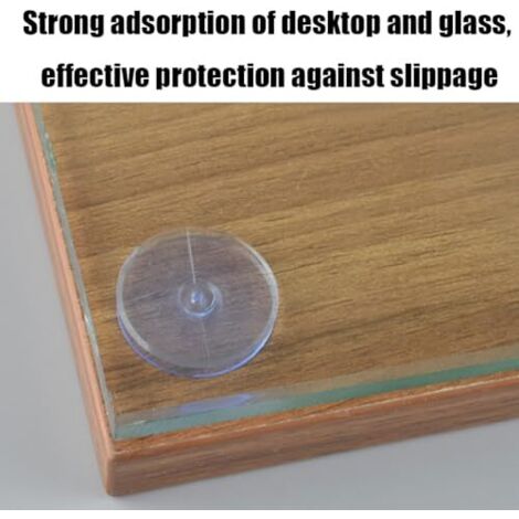 Ventouses Double Face Transparentes PVC - Lot De 10 - Diamètre 40mm - Pour Surfaces Lisses (verre, Carrelage)
