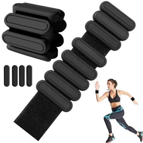 Poids De Cheville Réglables Sportneer - 2 Pièces De 3 Lb 8,5 Oz - Noir - Pour Running & Fitness