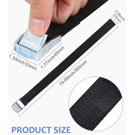 Lot De 12 Sangles De Fixation Pour Roue De Vélo – Porte-vélo – Attache Rapide En Nylon Noir