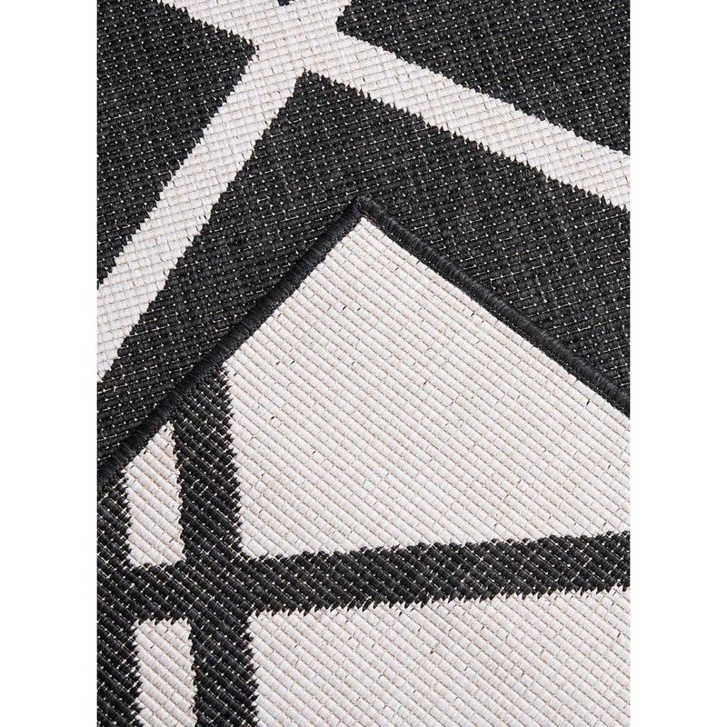 Tapis Tissé Main Tissage À Plat Style Scandinave Chiné Motif Tissé Noir  [60x110 cm] - Cdiscount Maison