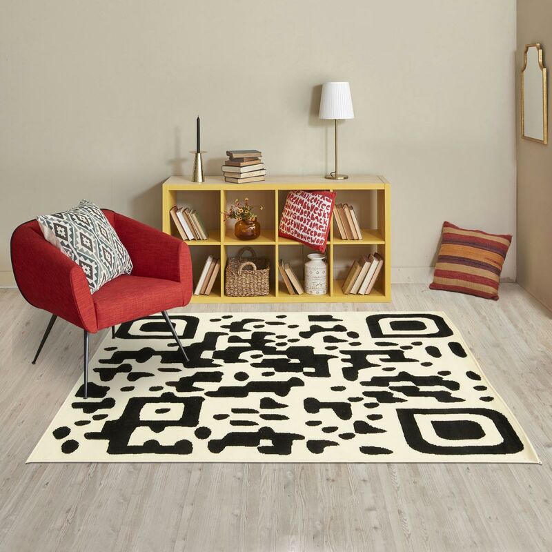 Tapis salon EMPREINTE Noir 235x320 Fait en Europe