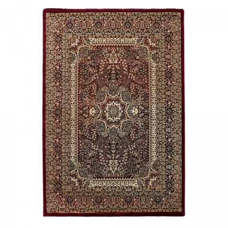 Tapis orient 160x230 rouge rectangle motifs orientaux BISKO