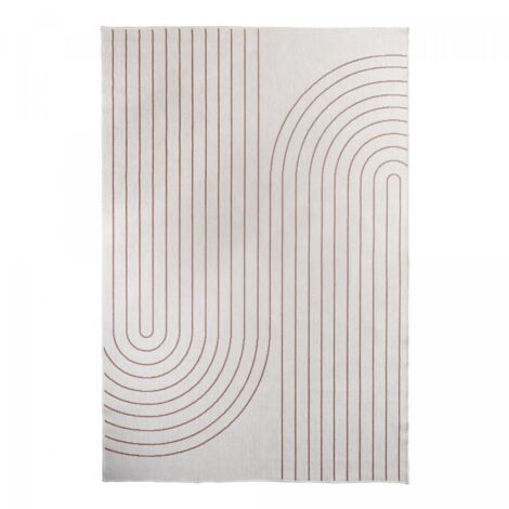Tapis extérieur, kilim reversible AN REVERSIBLE 120x170 Terracota et crème (1/5)