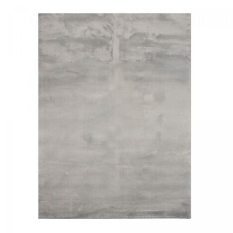 Tapis LYN10 LAVABLE 30°C 80x300 Gris, tapis shaggy uni à longs poils (1/5)