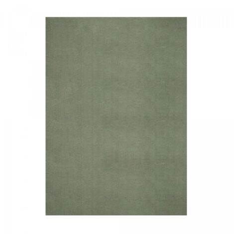 Tapis LYN10 LAVABLE 30°C 60x110 Vert, tapis shaggy uni à longs poils (1/4)