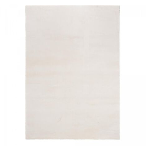 Tapis LYN10 LAVABLE 30°C 80x300 Crème, tapis shaggy uni à longs poils (1/5)