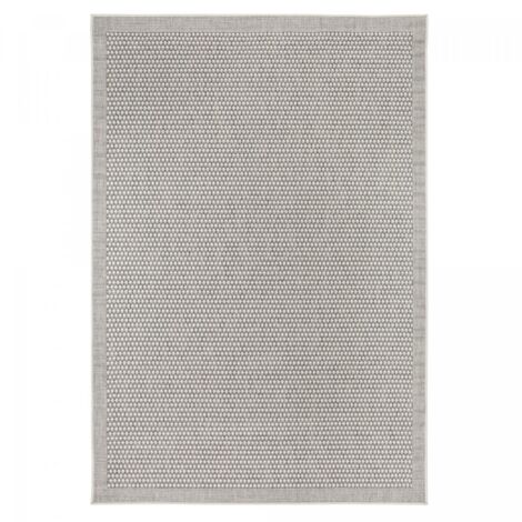 Tapis extérieur kilim 120x170 beige rectangle NOUCHY (1/4)