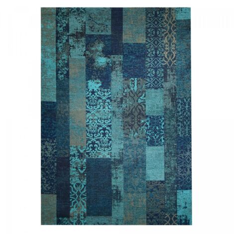 80x250 Tapis Moderne Marado Tisse A Plat Bleu Turquoise Vert 80x250 Cm Tapis Couloir Decoration Maison