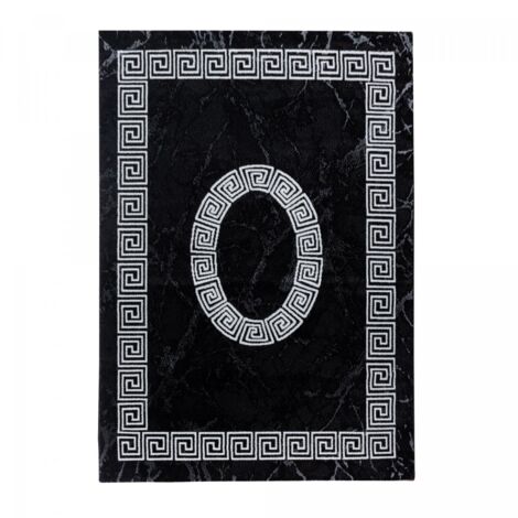 Tapis de couloir SAPURI 80x300 noir et blanc (1/3)