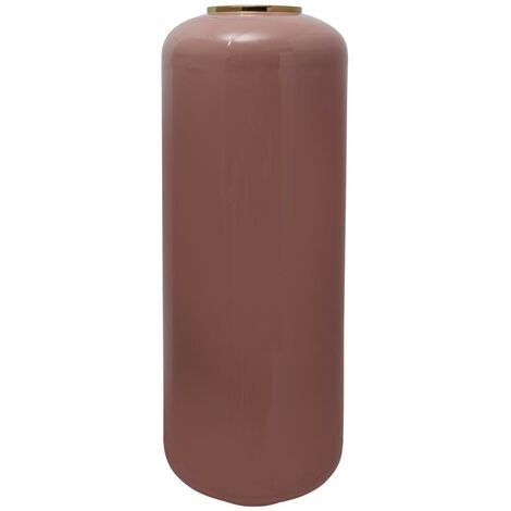 Vase fait à la main en fer ORA 1 30x30 rose et or (1/4)