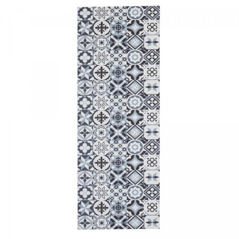 Tapis de cuisine PVC KIT 120x170 gris et noir PVC KIT en PVC (1/4)