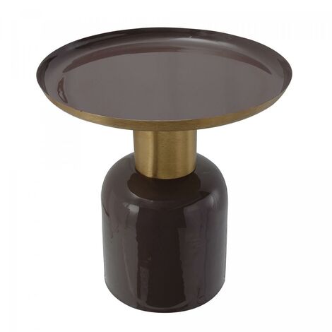 Table basse EYA 41x41 cm or en fer (1/5)