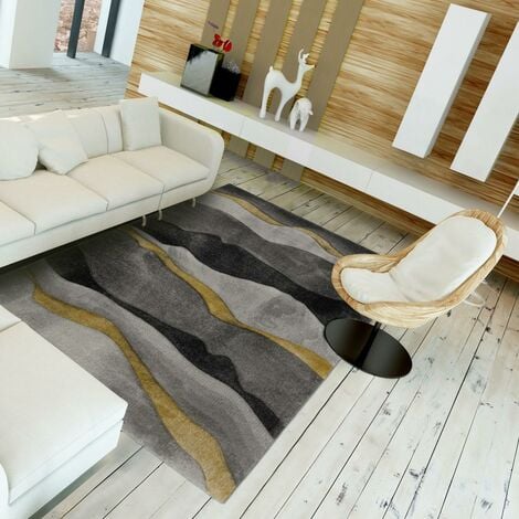 Tapis salon 160x220 cm Rectangulaire SOYEUX D Multicolore Salon adapté au  chauffage par le sol