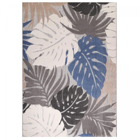 Tapis extérieur kilim 200x290 beige rectangle CHIMEKI (1/5)