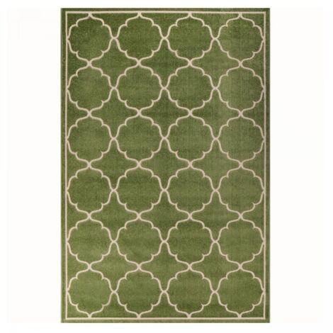 Tapis extérieur kilim 240x330 vert rectangle KUMA (1/5)