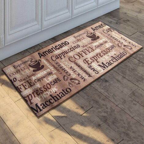 Tapis de cuisine CAFE LOVE 67x180 beige CAFE LOVE