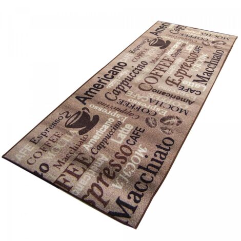 Tapis de cuisine CAFE LOVE 67x180 beige CAFE LOVE