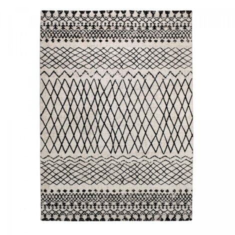 Tapis berbère rectangulaire 160x230 cm beige – Poils ras en polypropylène – Anti-acariens – Insensible aux UV – OEKO-TEX® STANDARD 100 – Unamourdetapis