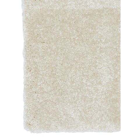 Tapis salon et chambre 300x300 blanc cassé carré tissé motif uni EPAISSIA + (1/5)