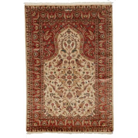 Authentique tapis d'Orient fait main 125x180 beige (1/5)