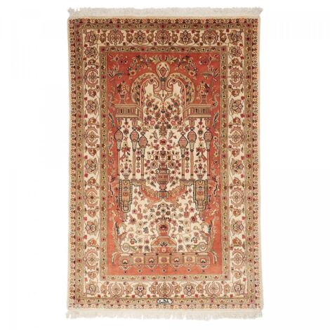 Authentique tapis d'Orient fait main 125x195 beige (1/5)