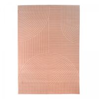 Tapis salon et chambre 120x170 rose rectangle tissé motif géométrique AF2 ARCROL