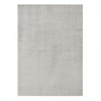 Tapis salon DEMILU 160x220 cm Gris - Tapis Chambre doux et soyeux