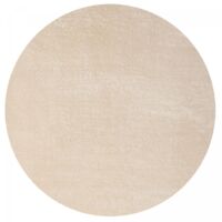 Tapis LYN10 LAVABLE 30°C Ø160cm Beige, tapis shaggy uni à longs poils