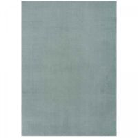 Tapis LYN10 LAVABLE 30°C 80x150 Bleu, tapis shaggy uni à longs poils