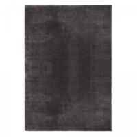 Tapis salon LYN10 LAVABLE anthracite 200x280, tapis doux et soyeux à l'aspect : Shaggy