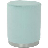 Tabouret semi artisanal ZAGE 36x36 bleu clair