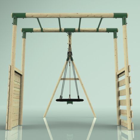 OutdoorToys Klettergerüst mit KinderSchaukel Schaukelgerüst Garten mit
