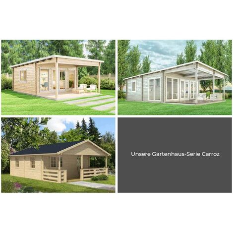 Gartenhaus CarrozModern 70 Holz Gerätehaus mit 70 mm Wandstärke Garten
