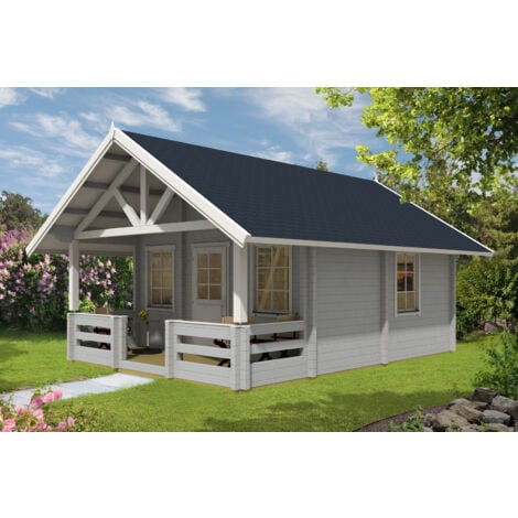 Alpholz Gartenund Freizeithaus Lillehammer ISO Blockhaus aus Holz
