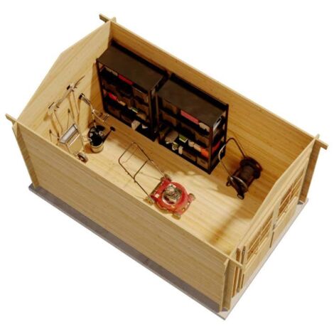 Gartenhaus aus Holz Bremen-28 C , mit Imprägnierung , Imprägnierung ab