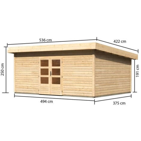 Karibu Woodfeeling Gartenhaus Northeim 6 Gartenhaus aus Holz, Holzhaus