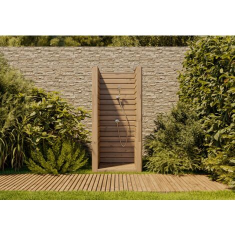 FinnTherm Gartendusche M Zubehör aus Holz