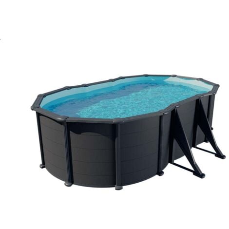 Gre Pools Stahlwandpool Föhr Pool aus Metall in Grau,
