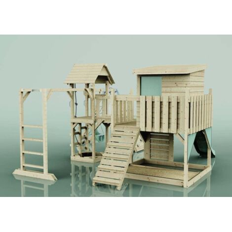Polarplay Spielturm Tessa aus Holz in GrünBabyschaukel