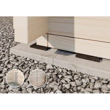 Basis Zubehörset L zur Montage und Befestigung von Gartenhäuser, 200x