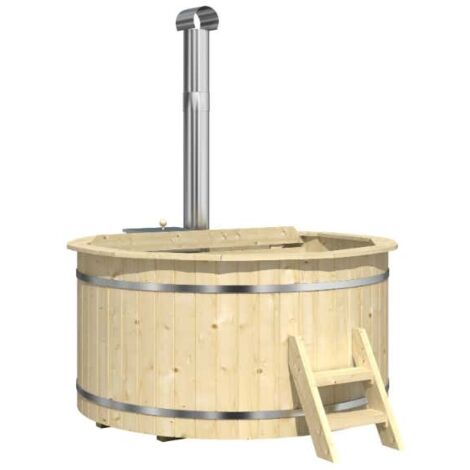 FinnTherm Badefass Bergen aus Holz , mit Montagematerial