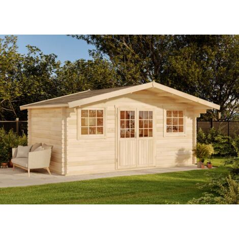 Alpholz Gartenhaus Modell Caroline-44 A ISO Gartenhaus Aus Holz ...