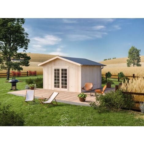 Alpholz Gerätehaus Montana Gartenhaus Aus Holz, Holzhaus Mit 28 Mm