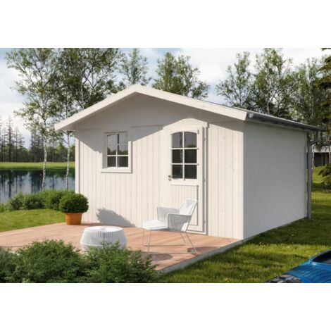 Polhus Gartenhaus Victoria aus MassivHolz, Gerätehaus modern mit