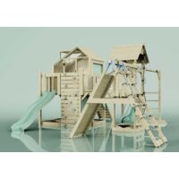 Polarplay Spielturm Bo aus Holz in GrünBabyschaukel