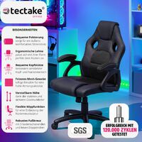 Bürostuhl Mike - Gaming Sessel, Zockersessel, Computerstuhl - schwarz